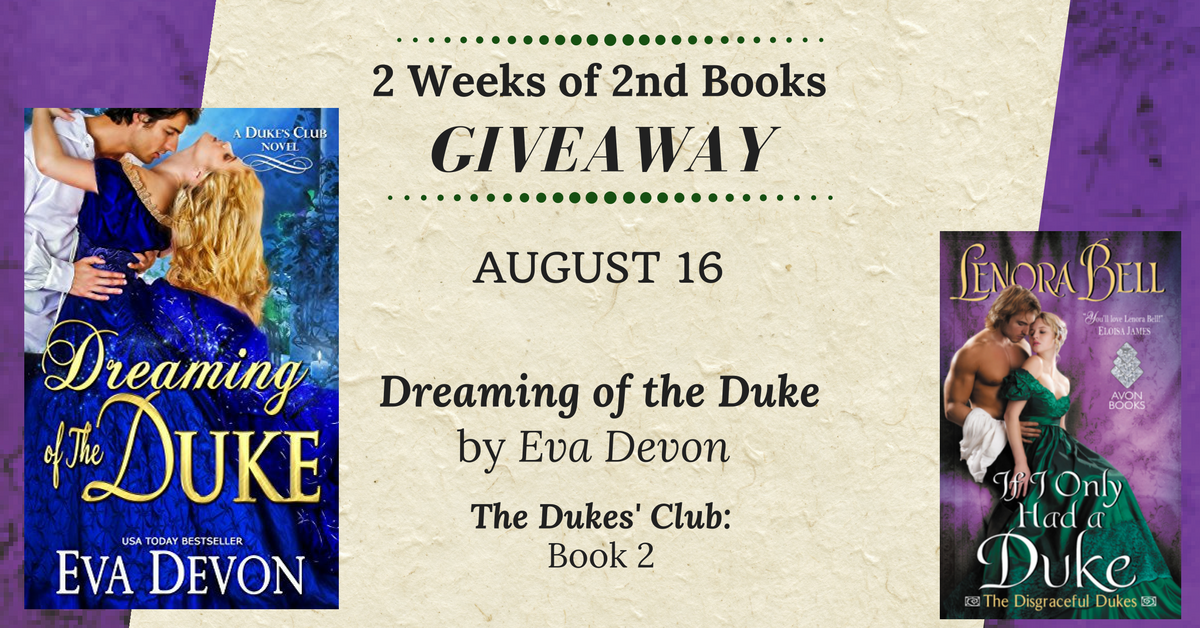 2 Weeks of 2nd Book Giveaway Aug 16